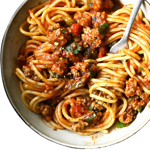 Fresh pasta with beef(mì ý tươi với bò)
